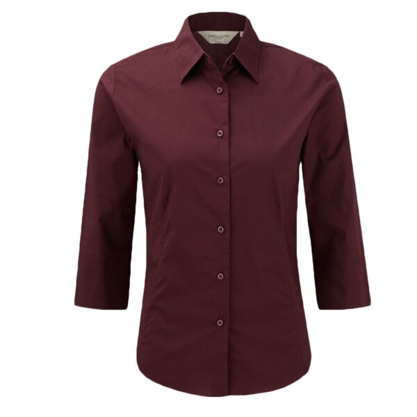 Russell Athletic Collection Ladies 3/4 Sleeve Easy Care Fitted Shirt Thumbnail