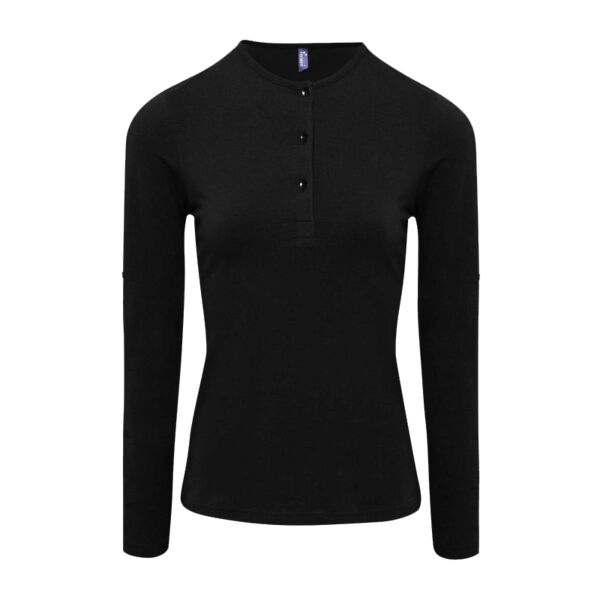 Premier Ladies Long John Roll Sleeve T-Shirt Thumbnail