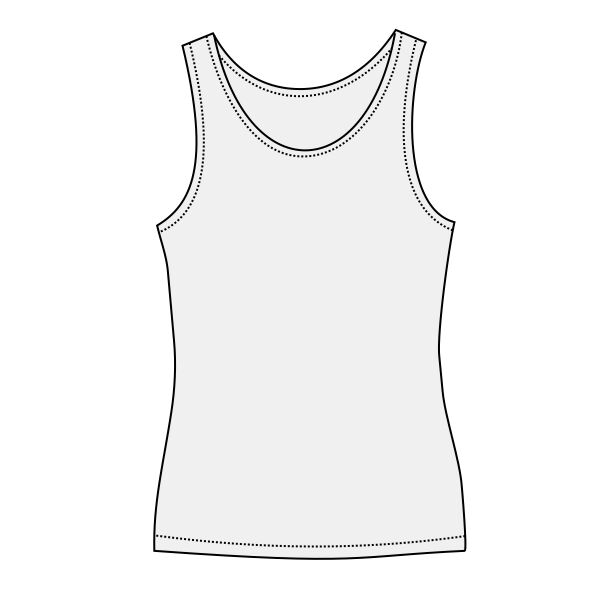 Flowy scoop muscle t-shirt Thumbnail