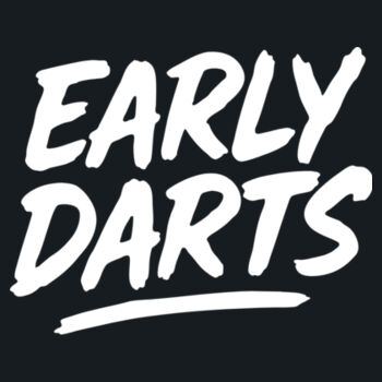 Early Darts Unisex T shirt (black) Design